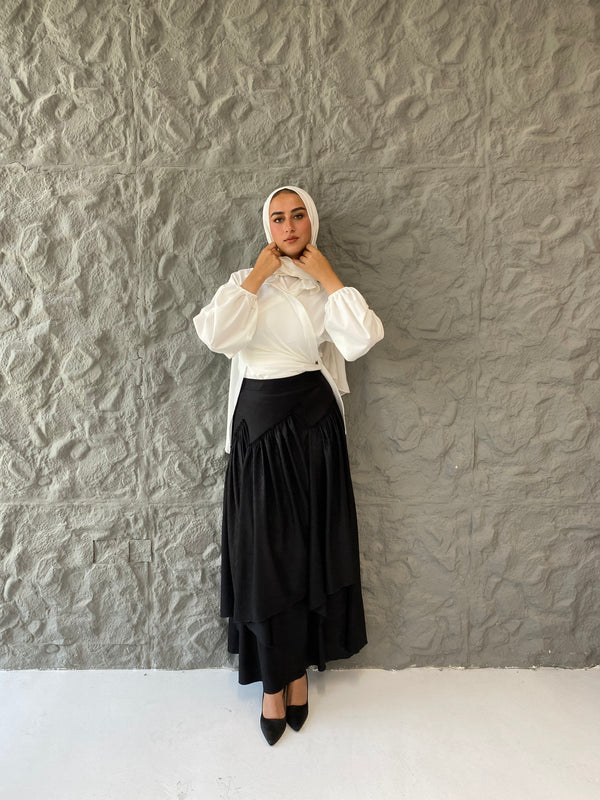 Metallic Skirt - Black