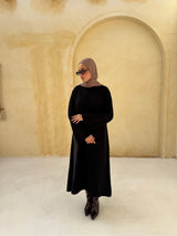 Basic Knit Dress - Black