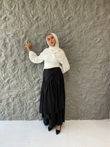 Metallic Skirt - Black