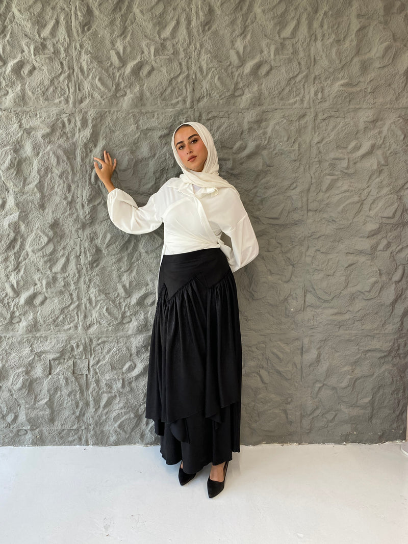 Metallic Skirt - Black