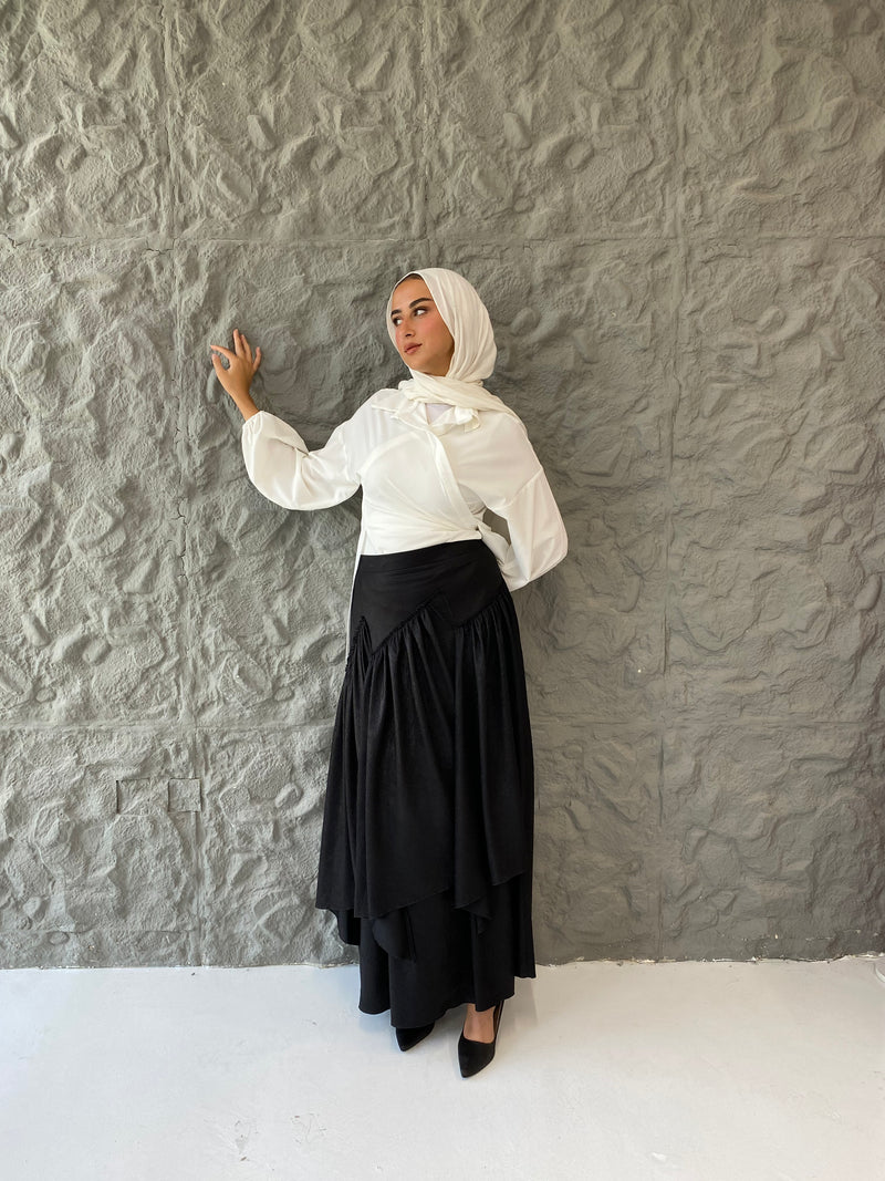 Metallic Skirt - Black
