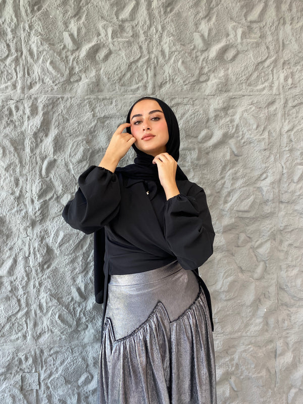Metallic Skirt - Silver