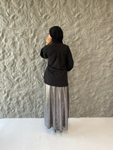 Metallic Skirt - Silver