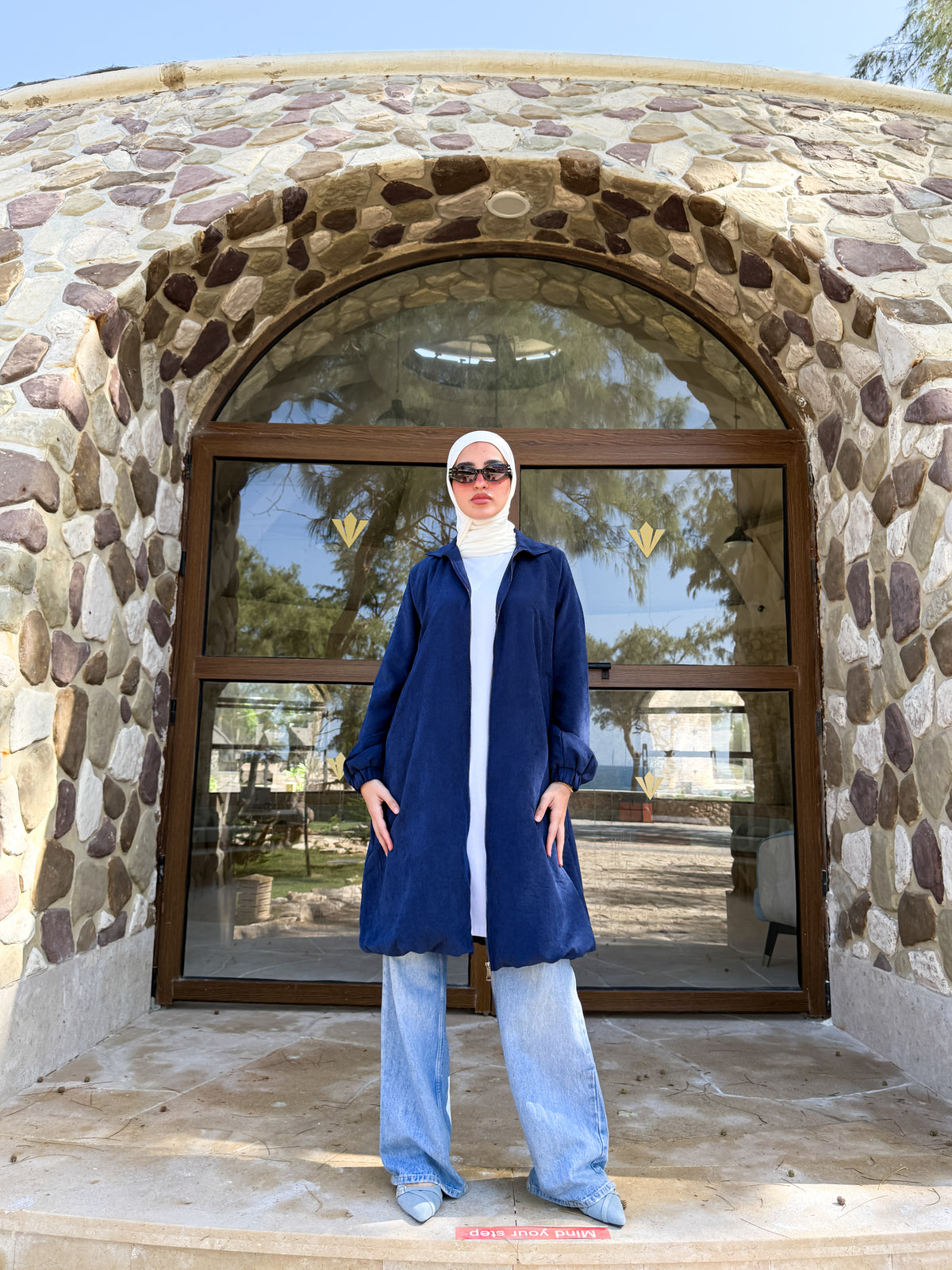 Balloon Jacket - Navy