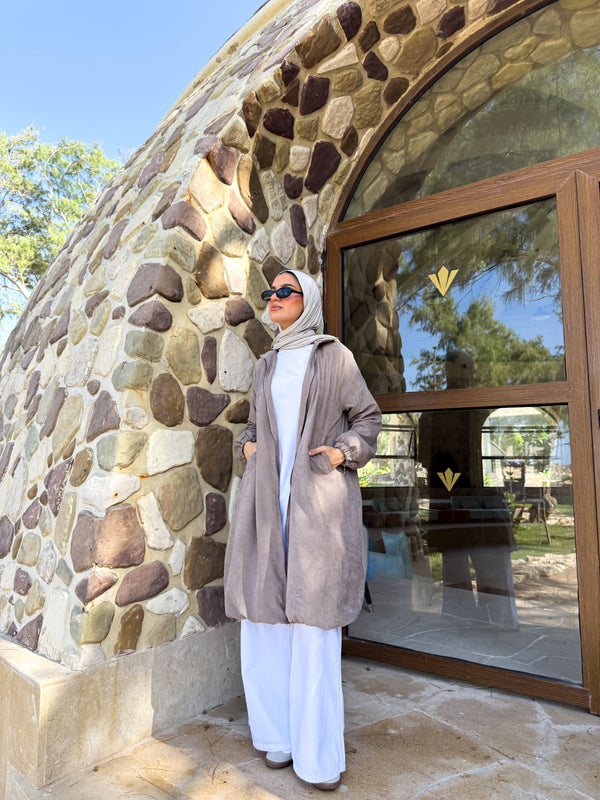 Balloon Jacket - Dark Beige