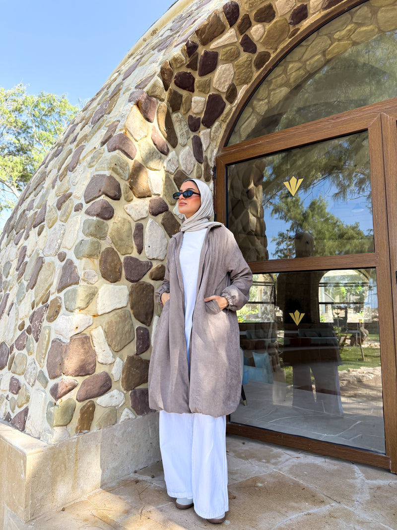 Balloon Jacket - Dark Beige