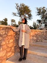 Tweed Casual Jacket - Beige