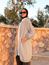 Tweed Casual Jacket - Beige