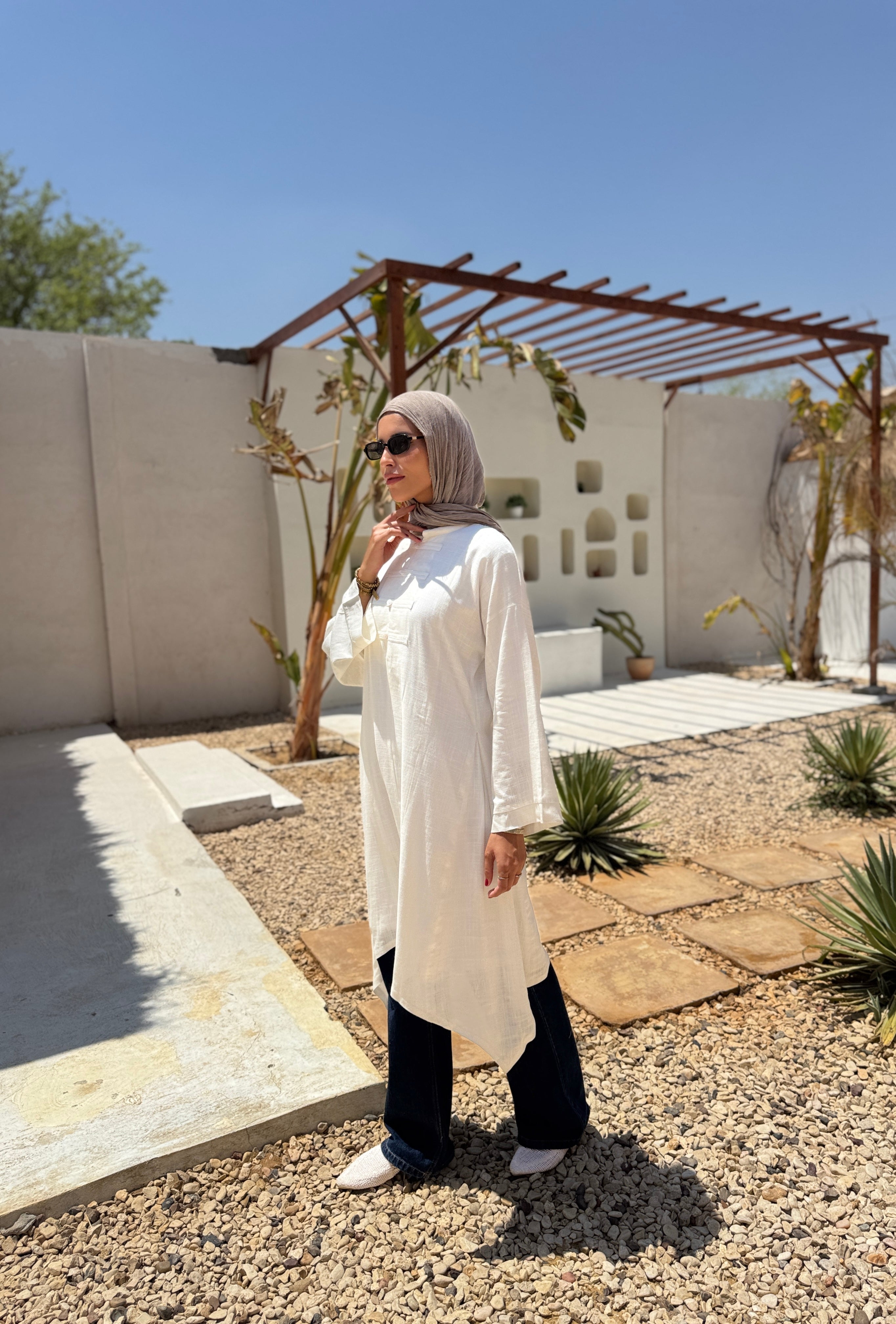 Chinese Blouse - white