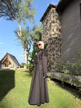 Gabardine Flowy Skirt - Black