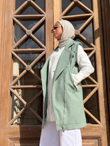 Biker Vest - Green