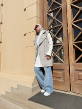 Biker Vest - Light Grey