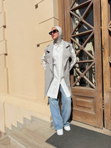 Biker Vest - Light Grey