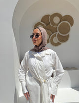 Golden Buttons Shirt-White