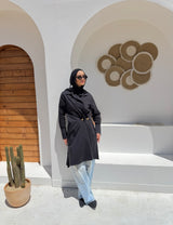Golden Buttons Shirt-Black