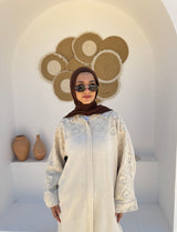 Textured Back Shirt-Beige