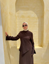 Blazer Abaya-Brown