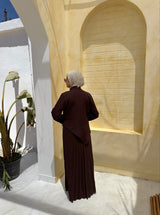 Blazer Abaya-Brown
