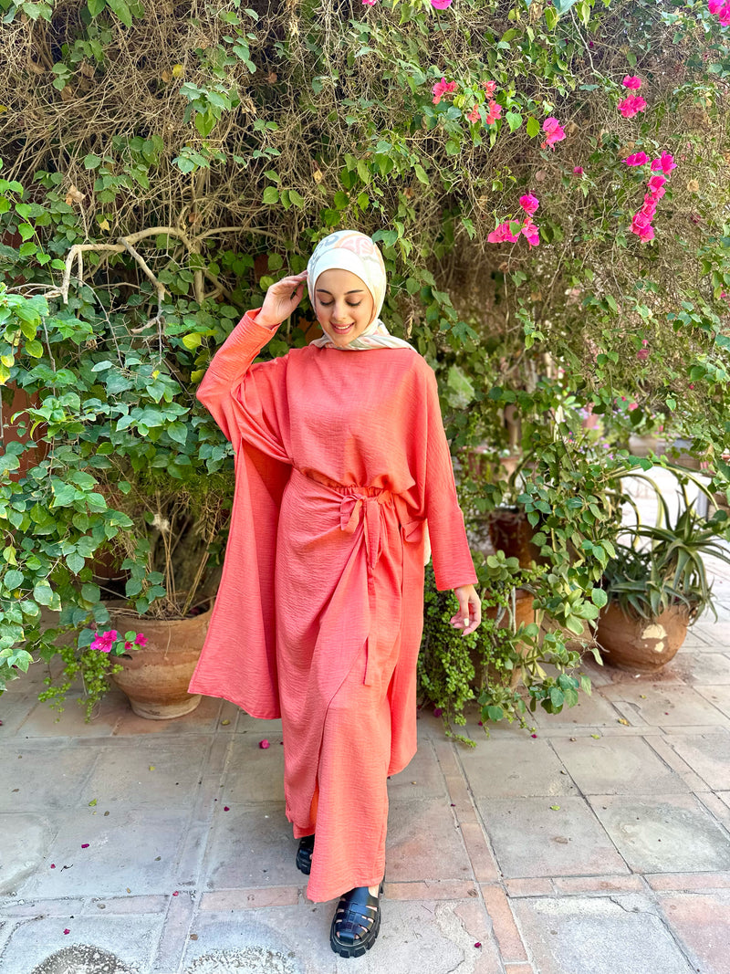 Wrap Pants-Orange
