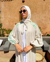 Embroidery Cardigan - Beige