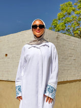 Palms Embroidery Shirt - White