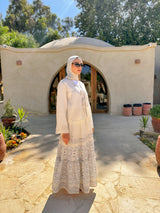 Bow Tie Blouse - Beige