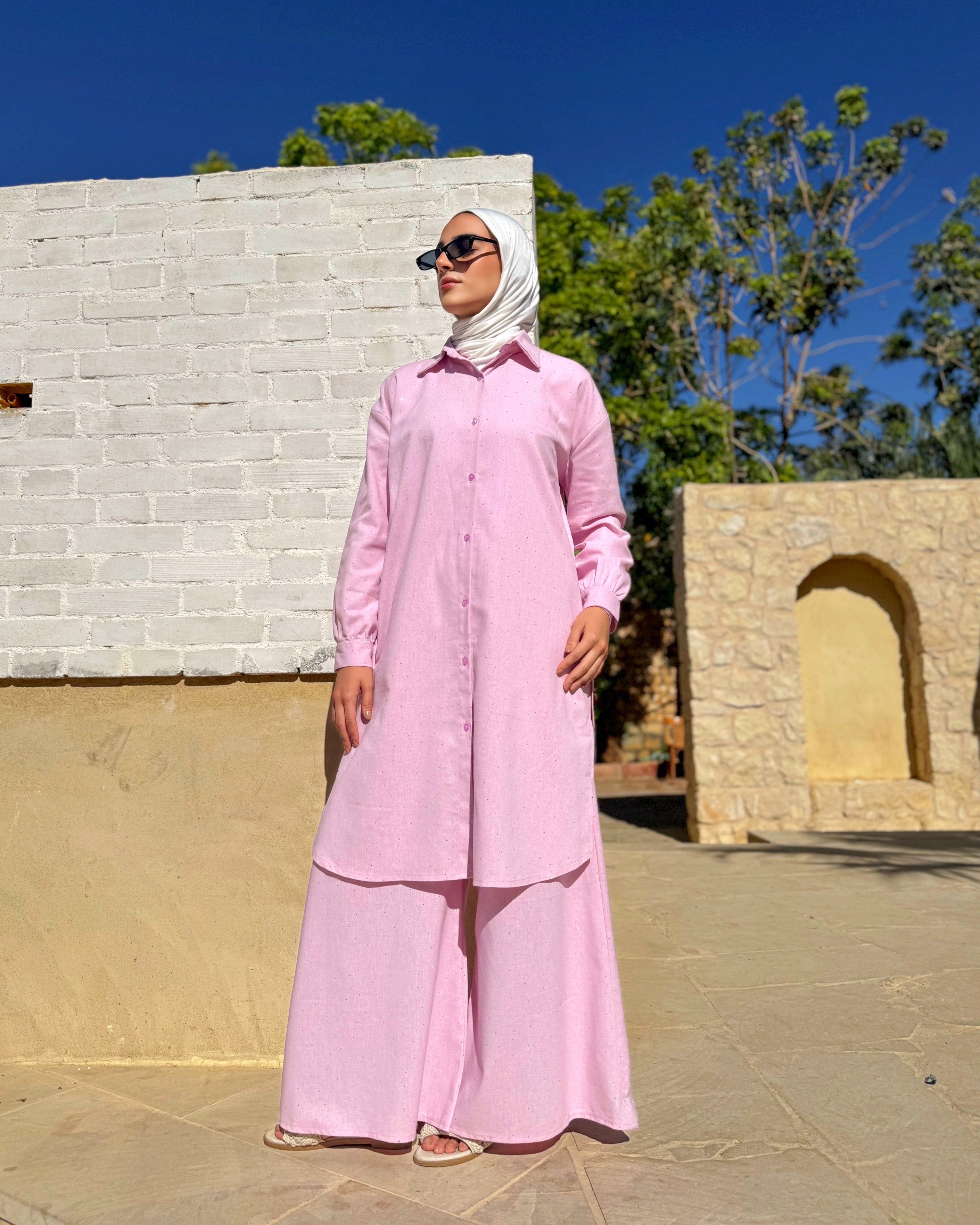 Strassed Pants - Rose