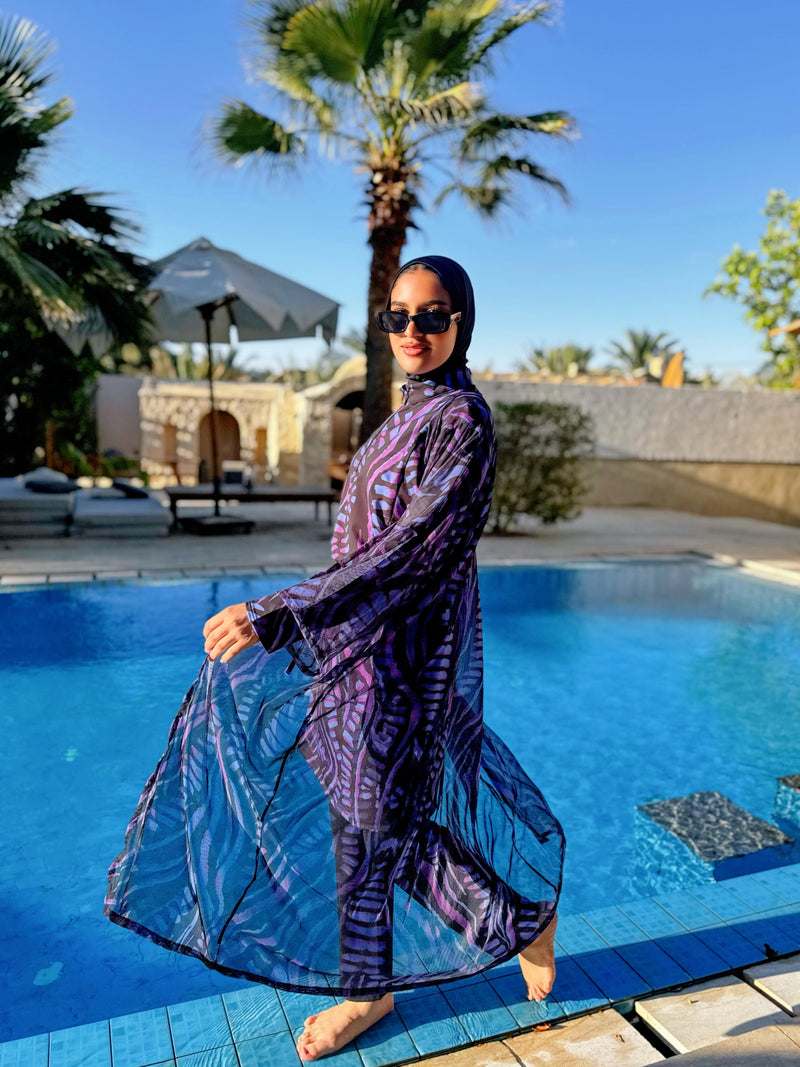Burkini Edged Shoulder - Black