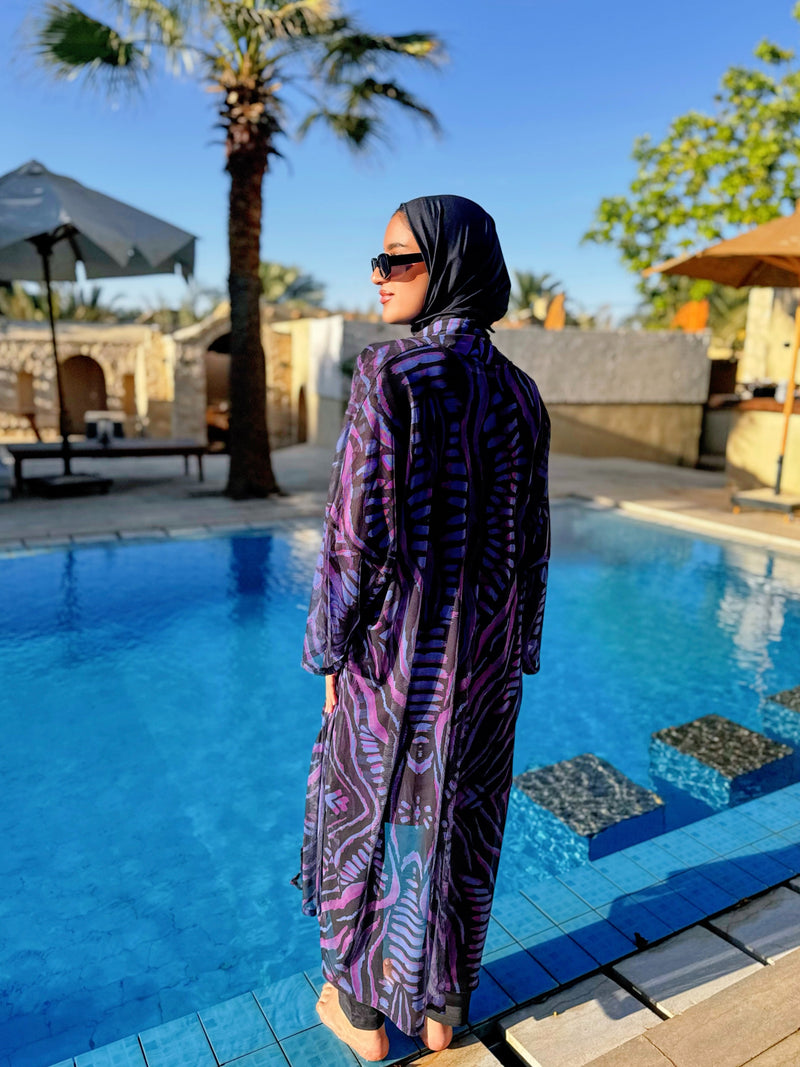 Burkini Edged Shoulder - Black