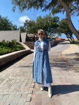 Fringed Denim Vest - Blue