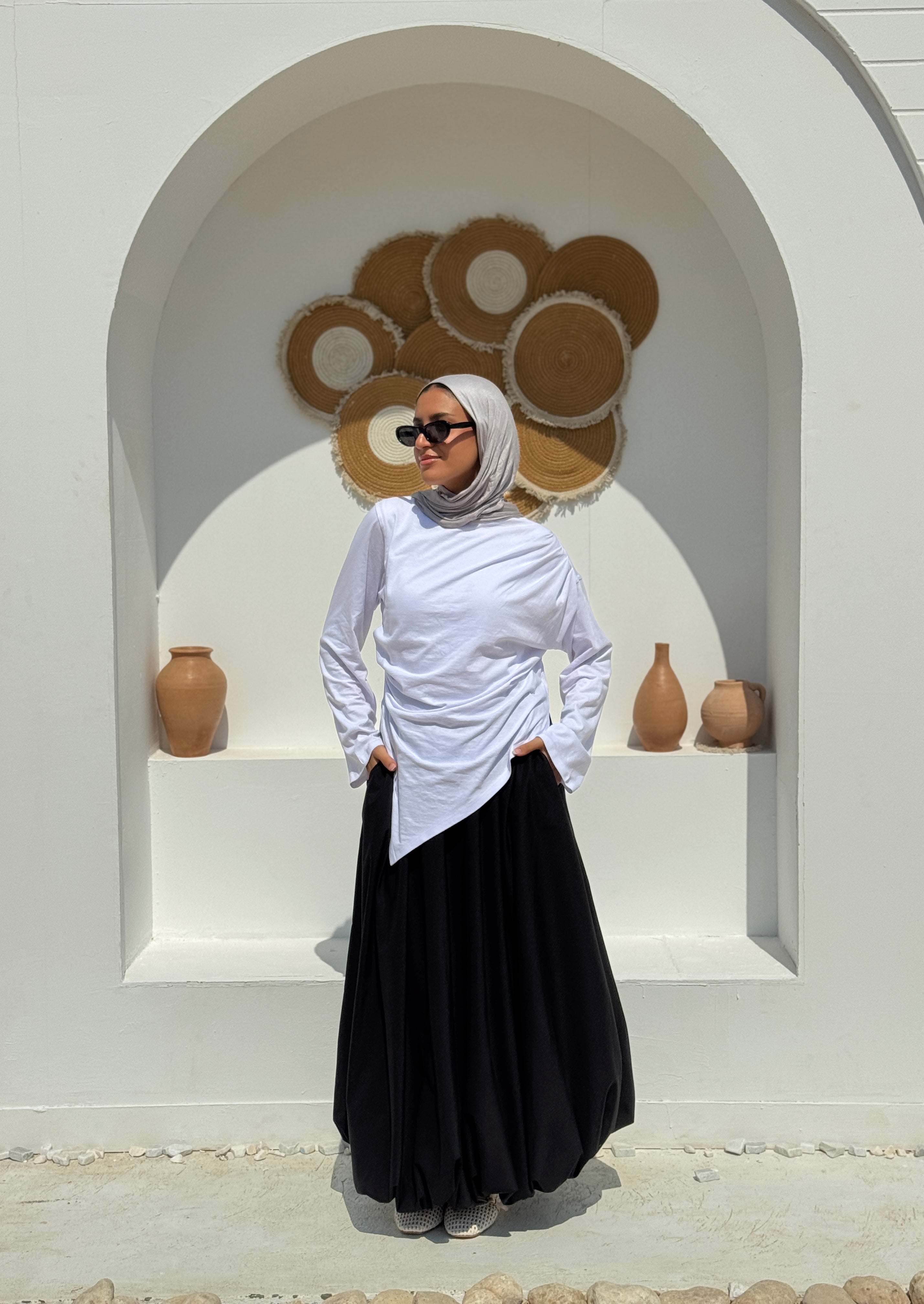 Balloon Skirt - navy