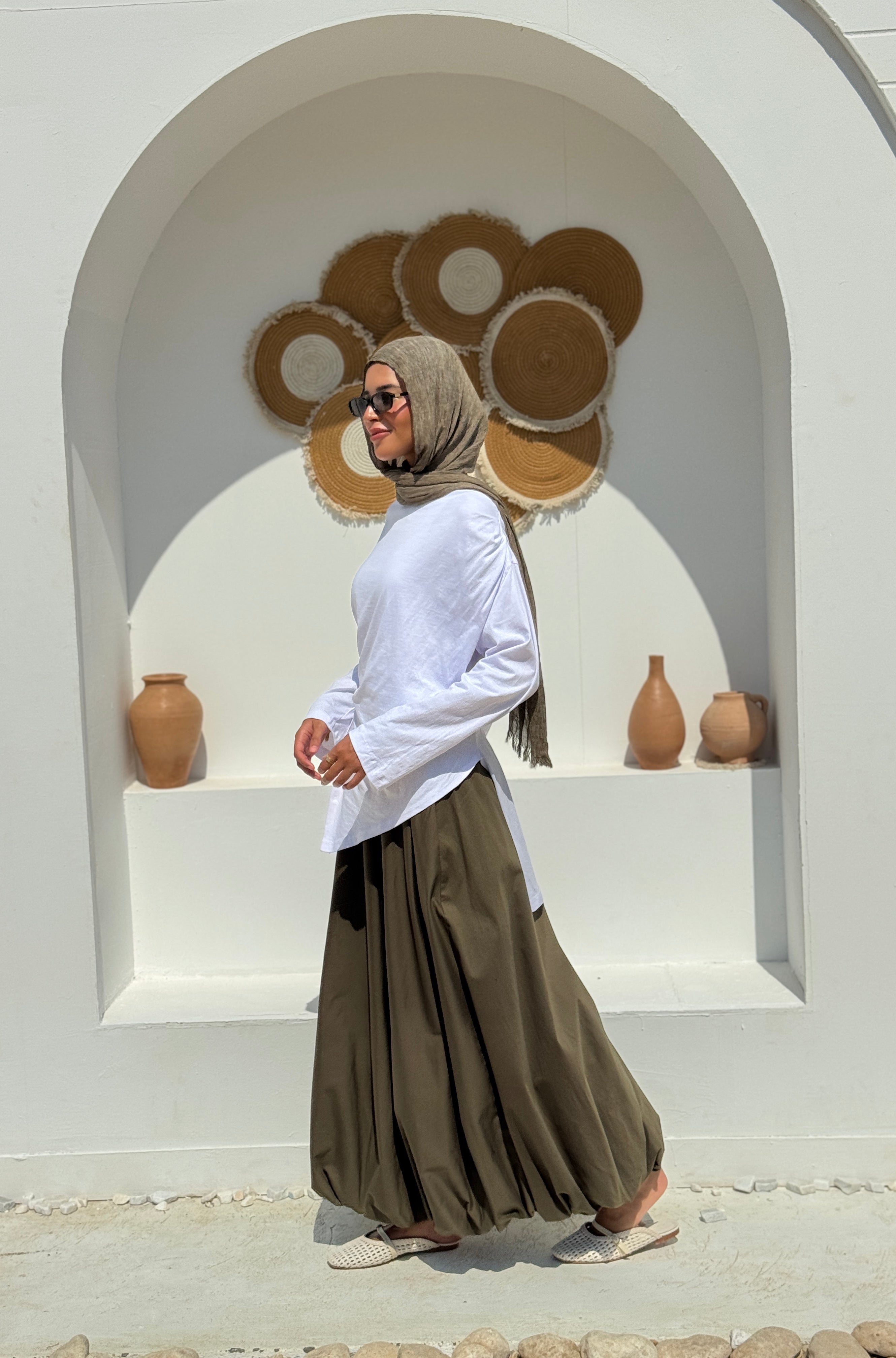 Balloon Skirt - olive