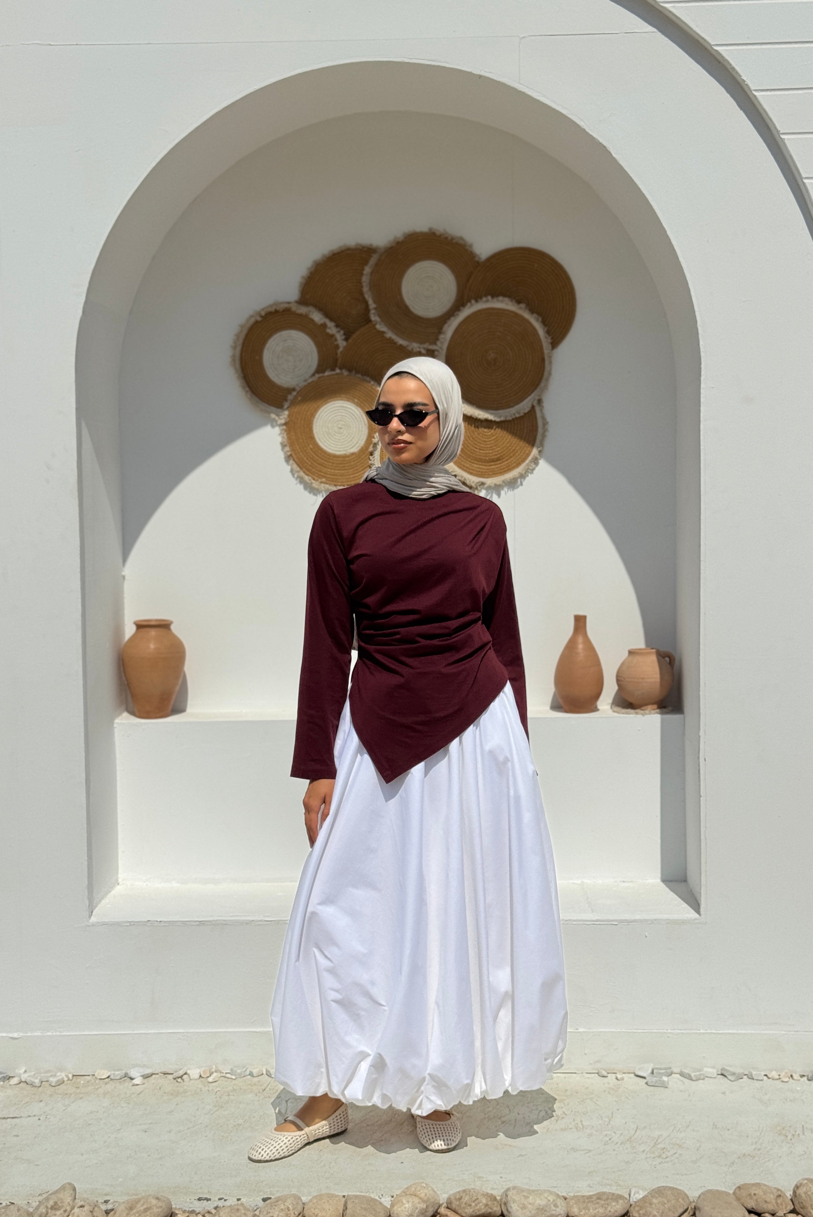 Balloon Skirt - white