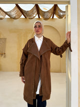 Rivet Studded Jacket - Brown