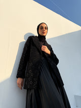 Classic Sequins Blazer - Black