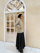 Stitched Felt Jacket - Olive