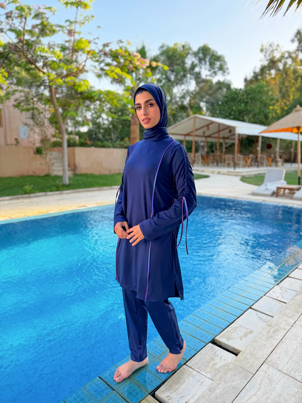 Burkini Drawstrings - Dark Blue