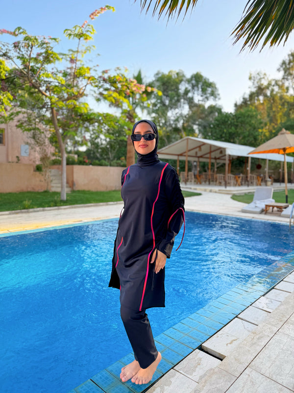 Burkini Drawstrings - Black