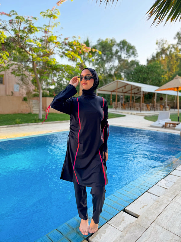 Burkini Drawstrings - Black