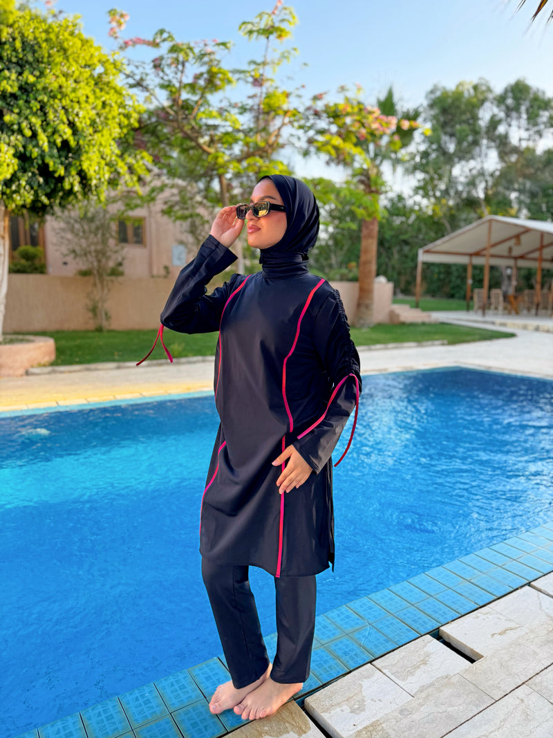 Burkini Drawstrings - Black