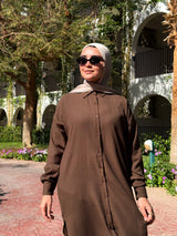 Linen Colored Shirt - Brown