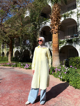 Linen Colored Shirt - Yellow