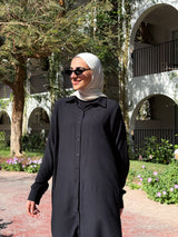 Linen Colored Shirt - Black