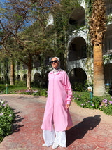 Linen Colored Shirt - Pink