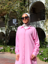 Linen Colored Shirt - Pink