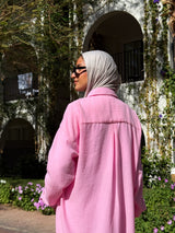 Linen Colored Shirt - Pink