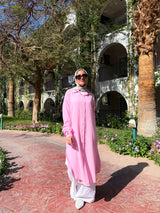 Linen Colored Shirt - Pink