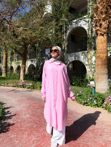 Linen Colored Shirt - Pink