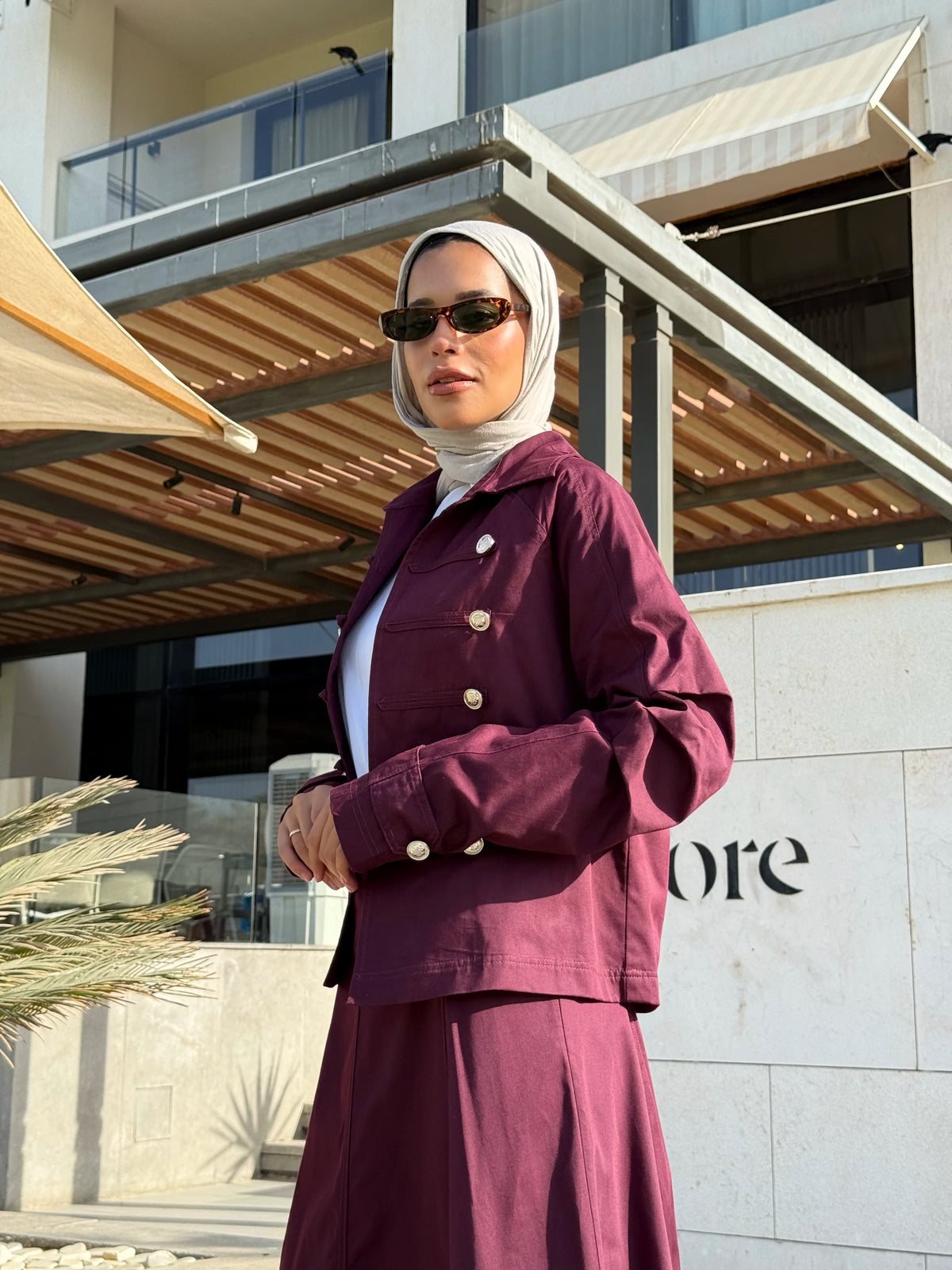 Napoleon Jacket- Plum