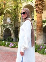 Linen Colored Shirt - White